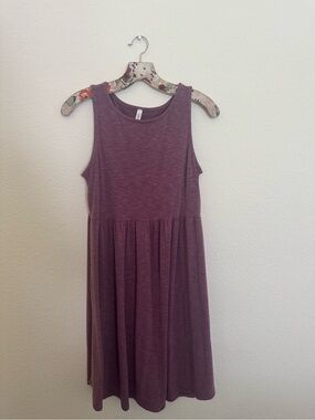 Sleeveless Mauve Knit Dress
